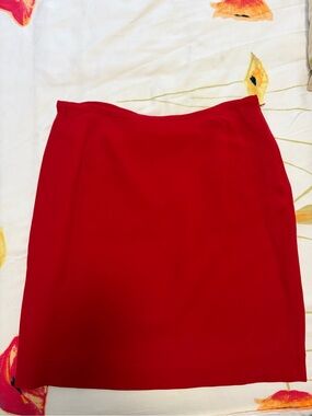 Moschino Red Women's Pencil Skirt